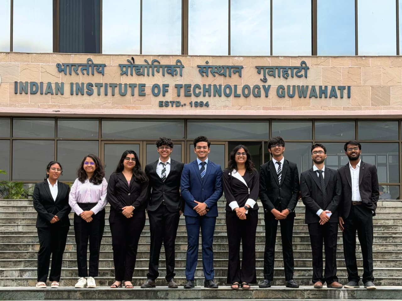 Consulting and Analytics Club leadership team at IIT Guwahati